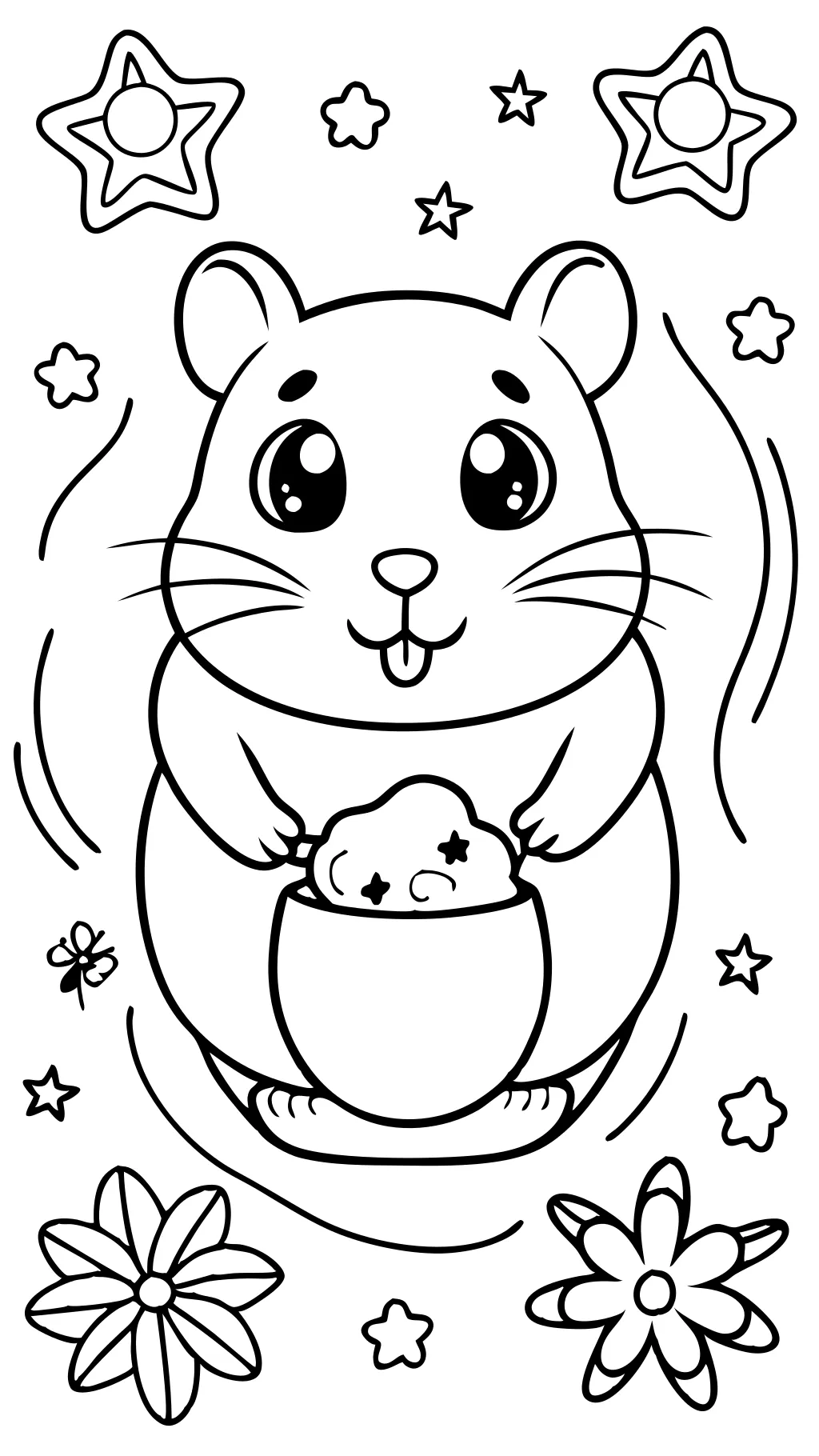 coloriage hamster